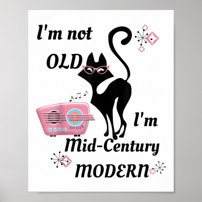 Im inte gammalt imim-århundradets moderna Retro Ca Poster (Framsidan)