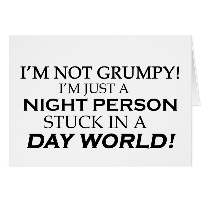 IM INTE GRUMPY HÄLSNINGSKORT (Framsidan Horizontal)