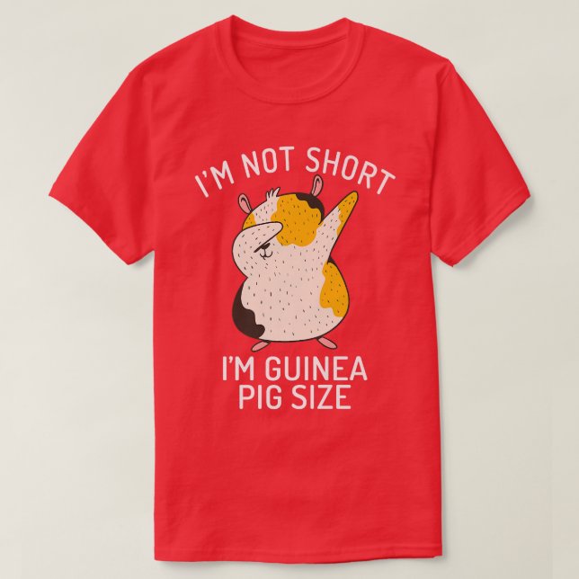 Im inte Kort im Cute Guinea Storlek Gris T Shirt (Design framsida)