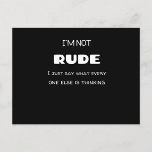 Im INTE RUDE Vykort