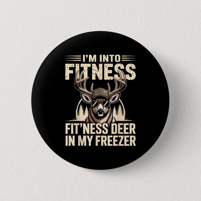 Im Into Fitness Fit'ness My Deer Zer Funny Hunting Knapp (Framsida)