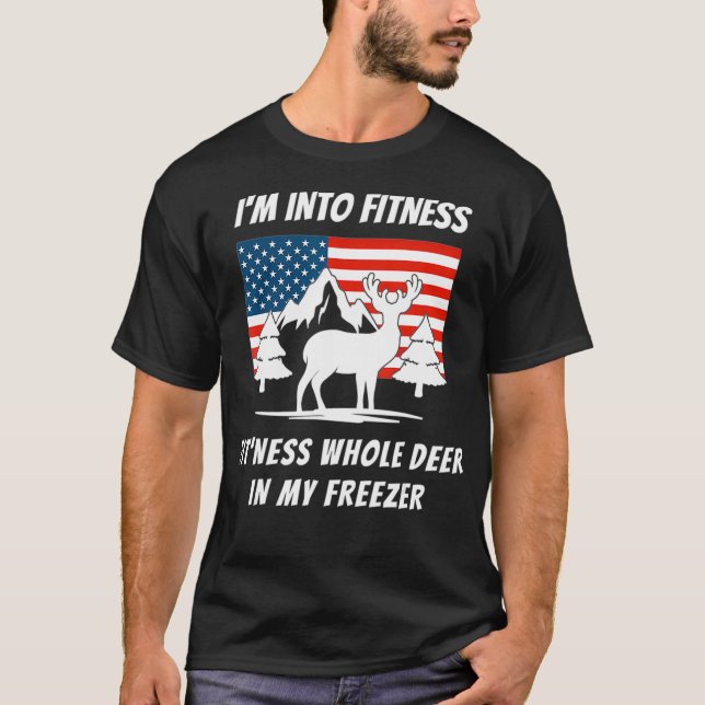 Im Into Fitness Hjort in My Freezer (3) T Shirt (Framsida)