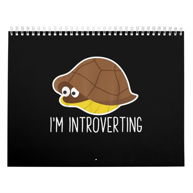 Im Introverting - Introvert Turtle Quarantining Kalender (Omslag)