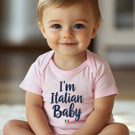 "I'm Italian Baby" Funny Italian Pride T Shirt