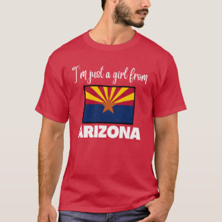 Im just a girl from Arizona State pride design for T Shirt