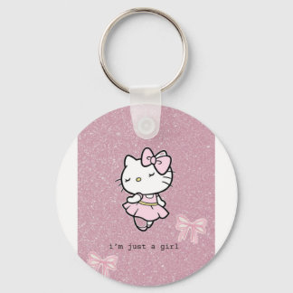 I'm just a girl key chain nyckelring