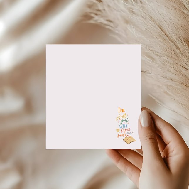 I'm just a girl who loves books anteckningsblock (Skapare uppladdad)