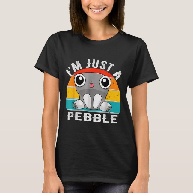 I'm Just A Pebble Kids  T Shirt (Framsida)