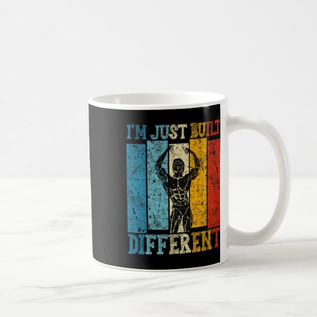 I'm Just Built Different - Fitness Bodybuilding Gy Kaffemugg (Höger)