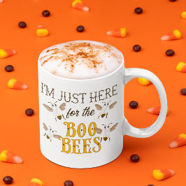 I'm Just Here for the Boo Bees Funny Halloween Kaffemugg