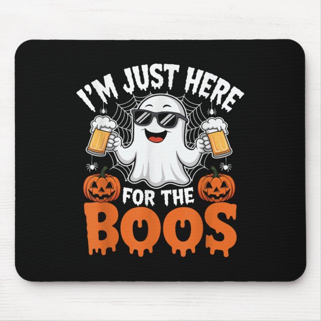 I'm Just Here For The Boos Funny Halloween Ghost  Musmatta (Framsidan)