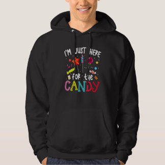 I'm Just Here For The Candy Halloween Cute Lollipo Hoodie