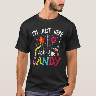 I'm Just Here For The Candy Halloween Cute Lollipo T Shirt
