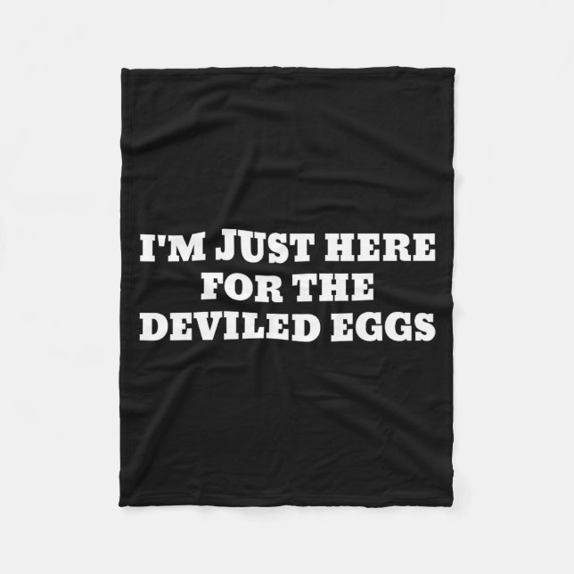 I'm Just Here For The Deviled Eggs Funny Couple Ma Fleecefilt (Framsidan)
