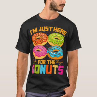 Im Just Here For The Donuts Funny Halloween T Shirt