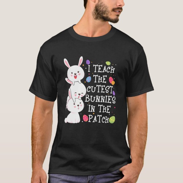 I'm Just Here For The Easter Eggs Hunting Happy Ea T Shirt (Framsida)