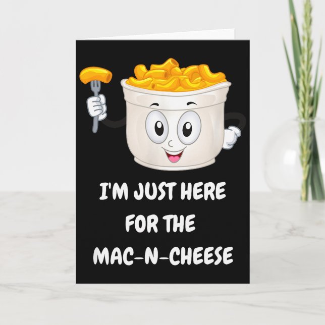 I'm Just Here For The Mac-n-cheese Funny Kids Shir Kort (Framsida)