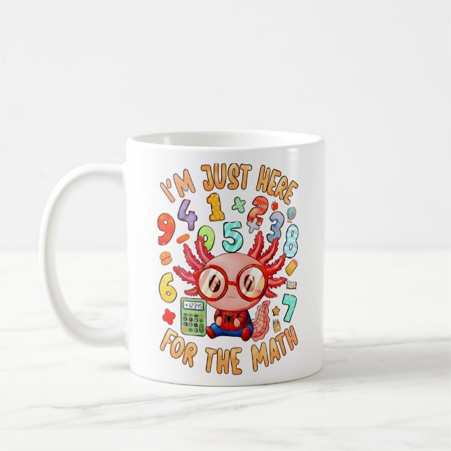 Im Just Here For The Maths Funny Mug Kaffemugg (Vänster)