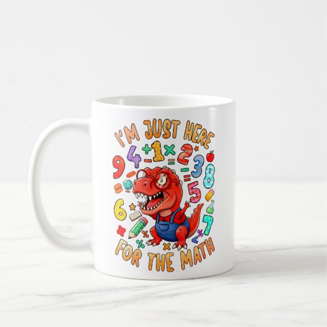 Im Just Here For The Maths Funny Mug Kaffemugg (Vänster)