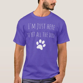 IM Just Hereo Pet Allhe Hundar Rolig hund retro T Shirt