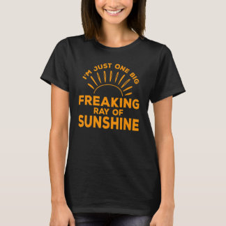I'm Just One Big Freaking Ray Of Sunshine  Sarcast T Shirt