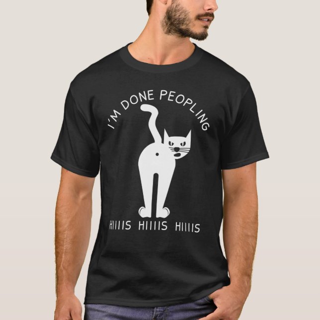 Im Katt med Peopling av katt Arg av katt T Shirt (Framsida)