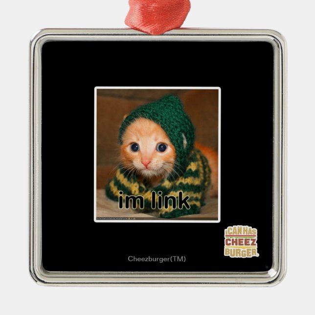 im-länk julgransprydnad metall (Framsidan)