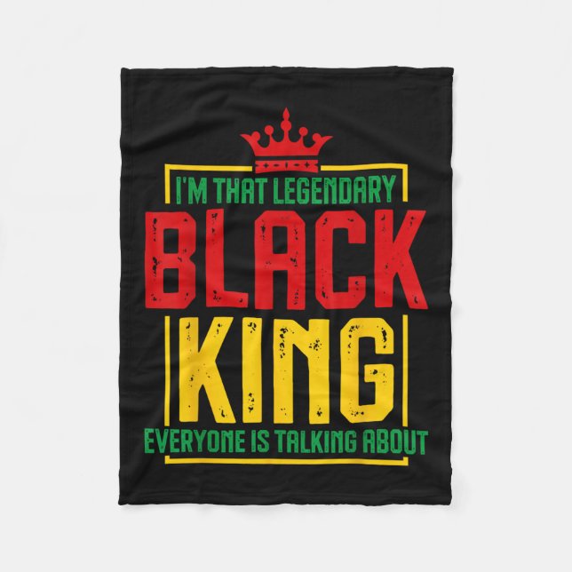 Im. Legendary Black Kung African Hist Fleecefilt (Framsidan)