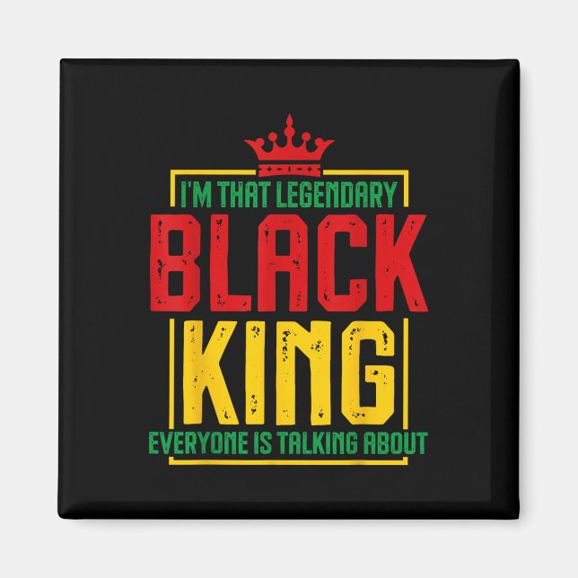 Im. Legendary Black Kung African Hist Magnet (Framsidan)