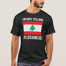 Im Libanese Land Flagga Libanon T Shirt