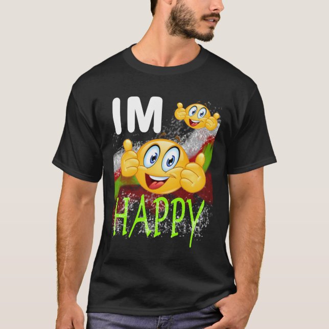 Im Lycklig Emoji T-shirt (Framsida)