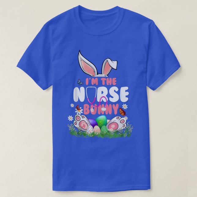 Im Matchningsfamiljen Nurse Bunny Cute Påsk  T Shirt (Design framsida)