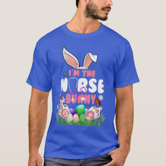 Im Matchningsfamiljen Nurse Bunny Cute Påsk T Shirt