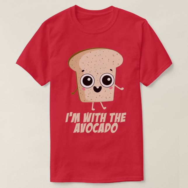 Im med Avocado Funny Par matchningsutfall T Shirt (Design framsida)