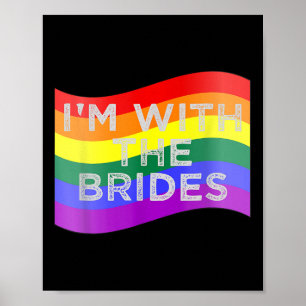 Im med Bröllopsfesten Brides Lesbisk Gay Poster