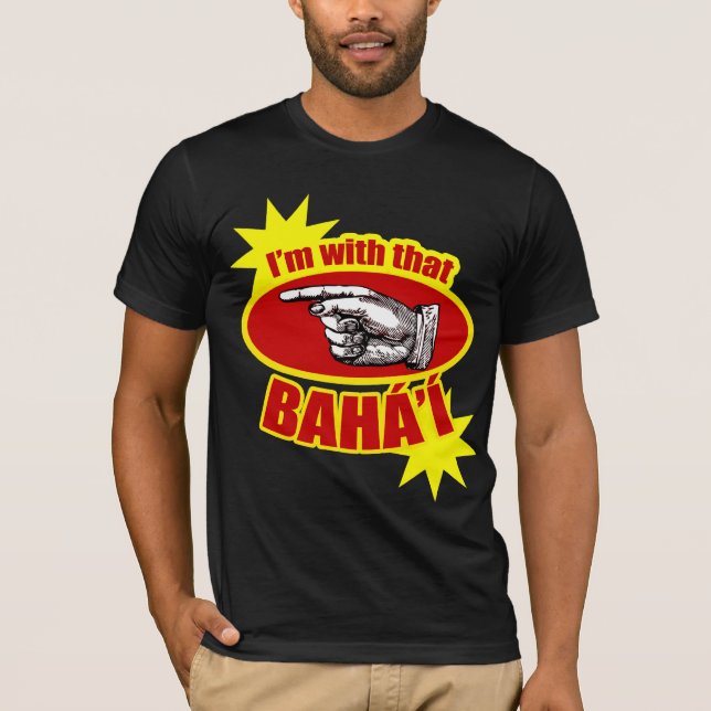 Im med den Baha'i Tee Shirt (Framsida)