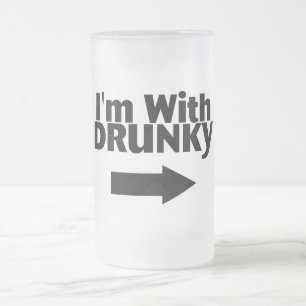 Im med Drunky Frostat Ölglas