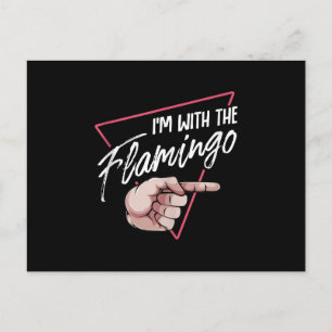 Im med Flamingo Halloween som matchar en par kosty Meddelande Vykort