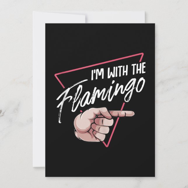 Im med Flamingo Halloween som matchar en par kosty Spara Datumet (Framsida)