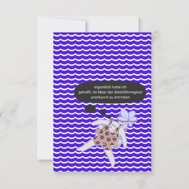 im Meer der Gleichförmigkeit ertrinken Tack Kort (Framsida)