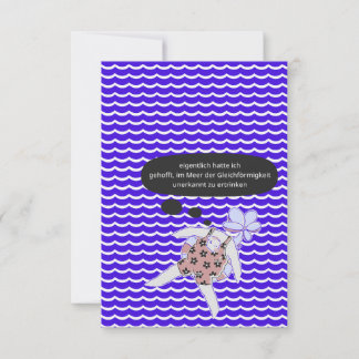 im Meer der Gleichförmigkeit ertrinken Tack Kort