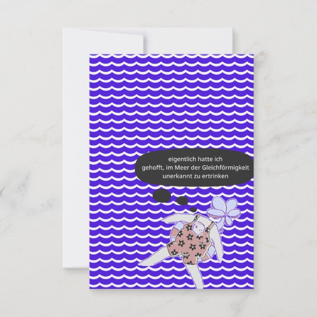 im Meer der Gleichförmigkeit ertrinken Tack Kort (Framsida)