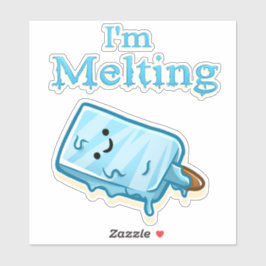 I'm Melting – Cute Popsicle Pun Klistermärken