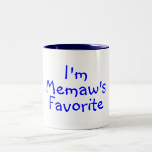 Im Memaws favorit- blått Två-Tonad Mugg