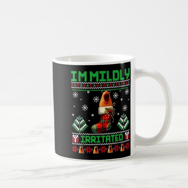 I'm Mildly Irritated Marcus The Worm Christmas Fun Kaffemugg (Höger)