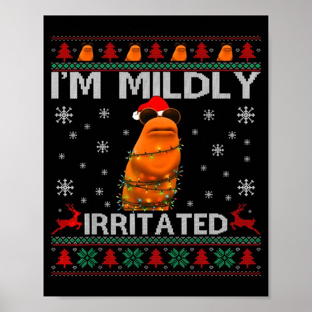 I'm Mildly Irritated Marcus The Worm Christmas Fun Poster (Framsidan)