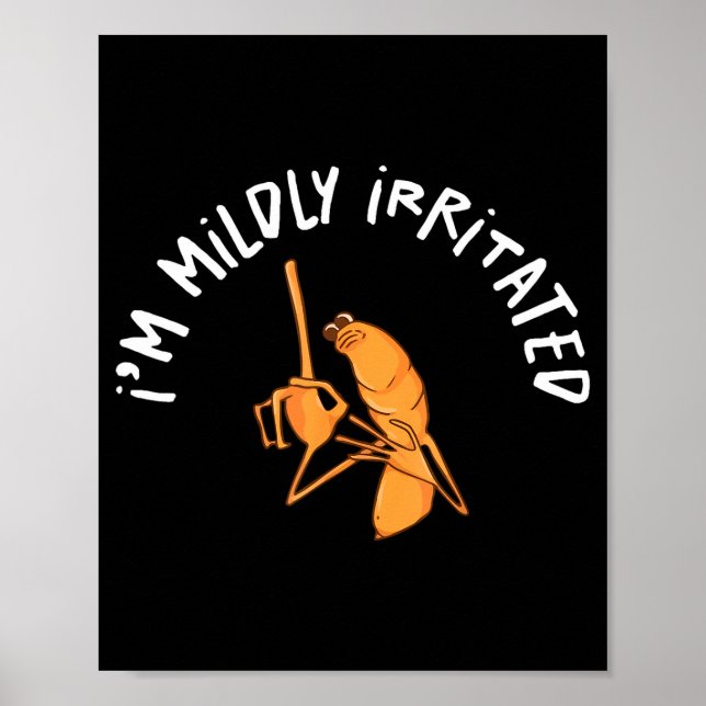 I'm Mildly Irritated Marcus The Worm Funny Marcus  Poster (Framsidan)