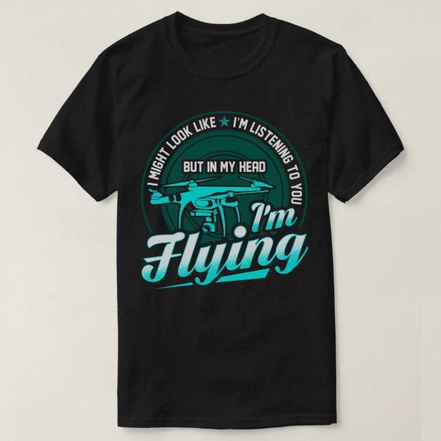 Im mitt huvud Im flyger min drake T Shirt (Design framsida)