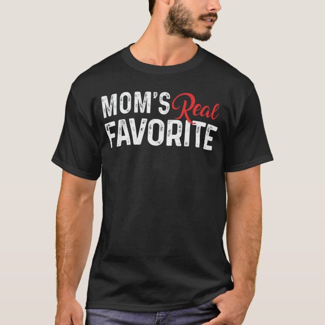Im Moms Favorite Child Print Favorite Kid Sibling  T Shirt (Framsida)