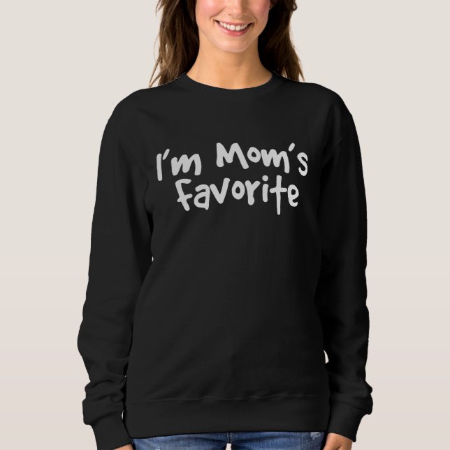 I'm mom's favorite  kids handwriting saying t shirt (Framsida)